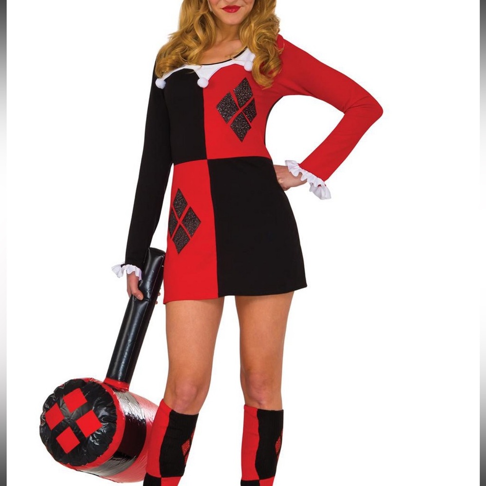 DC Comics Harley Quinn Dress, Adult Costume